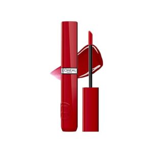 L'Oréal Paris Infallible Laque Resistance Lacquer-Like Shine Finish. 16H longwear lacquer lipstick. High-impact color, zero transfer - 420 Le Rouge Paris, 4ml