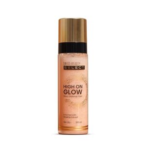 Swiss Beauty Select High on Glow Hydrating Fixer with glass-like glow | Non- Sticky & Quick Drying | 100ml