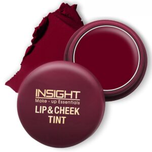 INSIGHT Lip and Cheek Tint - Mulberry Squash (3 g) Matte Finish | Enriched with Vitamin E for Nourishment | Long-Wearing | Multipurpose Tint for Lips & Cheeks | Lightweight Formula, Smooth Application | Suitable for All Skin Types