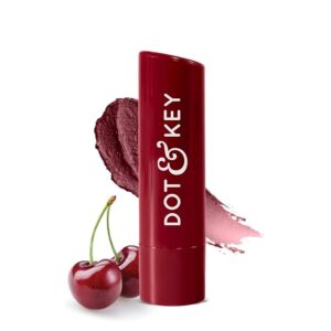 Dot & Key Barrier Repair Hydrating Lip Balm SPF 50 | Cherry Crimson | Repairs Damaged Lip Barrier | High Tinted | 4.5 gm