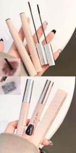 Gege Bear Long & Curl Mascara – Waterproof, Smudge-Proof & Sweat-Resistant | Long-Lasting Lash Lift & Volumizing| Ultra-Lengthening, Clump-Free & Lightweight Formula for Natural & Dramatic Eye Makeup | High-Pigment Black & Brown Mascara for Thick, Defined & Curled Eyelashes For Women (01-Black, 3g)