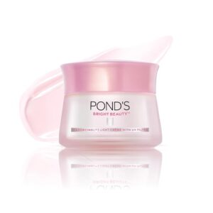 Pond's Bright Beauty Light Cream with UV Filter | Niasorcinol | 100x Better than Vitamin C | Niacinamide | Fades Dark Spots, Brightens Skin, 50g