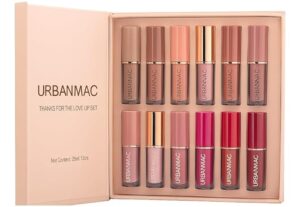 URBANMAC Liquide matte Lipstick 12Pcs Set waterproof long lasting